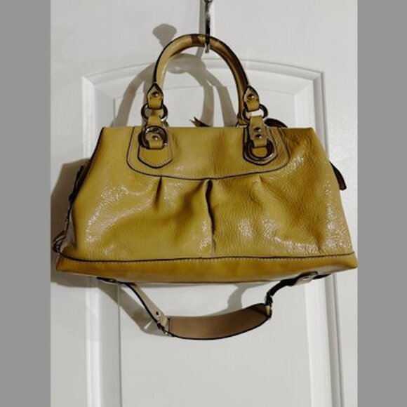 Vintage Coach Patent Leather Satchel Handbag - Picture 2 of 5